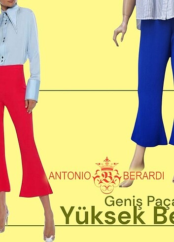 ANTONIO BERARDİ High Waist Wide Leg Trousers
