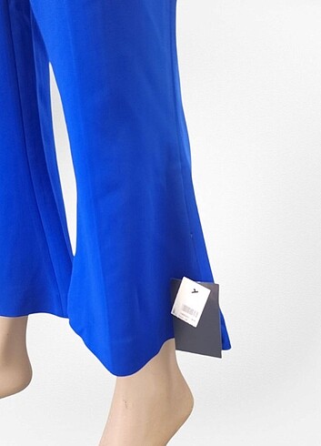 xl Beden mavi Renk ANTONIO BERARDİ High Waist Wide Leg Trousers