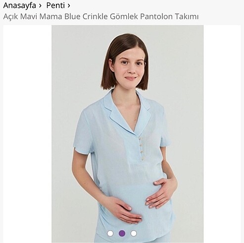 m Beden Penti hamile pijama takımı