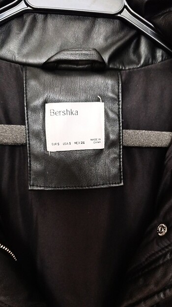 s Beden Bershka deri şişme mont