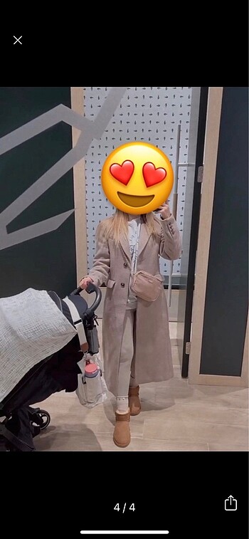 xs Beden kahverengi Renk H&M kaban