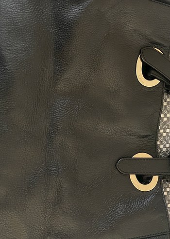 Klasik Siyah Deri Kadın Çanta - Görsel 5