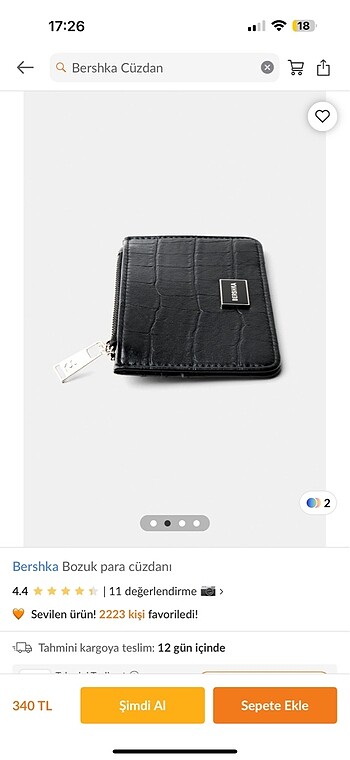 Bershka cüzdan