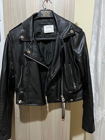 bershka biker deri ceket
