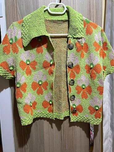 çiçekli vintage hırka