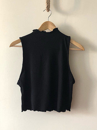 Siyah crop top
