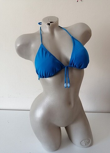 s Beden Saks mavisi bikini üstü
