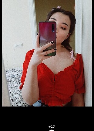 Kırmızı bluz 