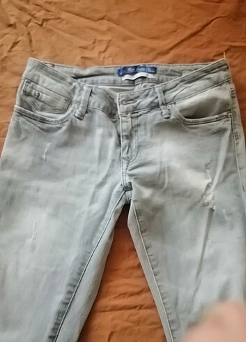 Mavi Jeans Gri taşlanmış kumaş kot pantolon 