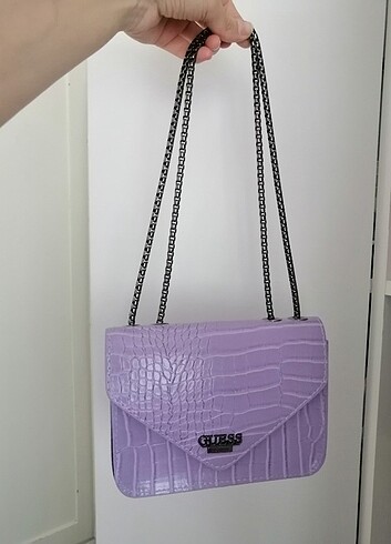 Lila gues zincir askı tasarım çanta 