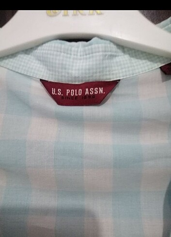 U.S Polo Assn. Polo Marka Pamuklu Kol Detay Kare desen gömlek 