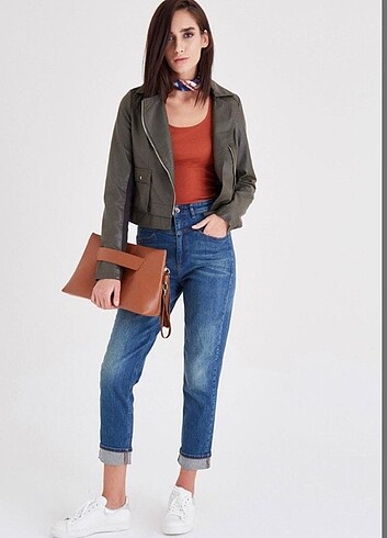 Oxxo Yüksek bel Skinny paça kot jean 