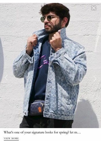 Coach Mavi Erkek Denim Ceket - Görsel 3