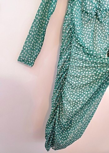 Monki marka ihraç esnek tül elbise - Görsel 6