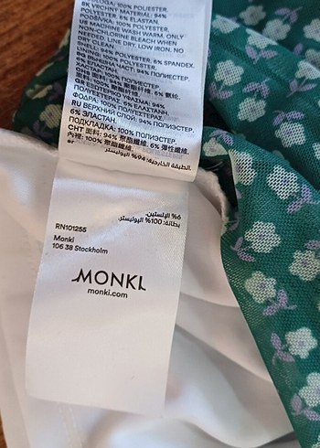 Monki marka ihraç esnek tül elbise - Görsel 10