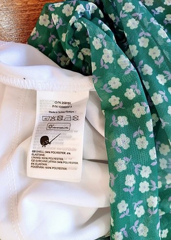 Monki marka ihraç esnek tül elbise - Görsel 11