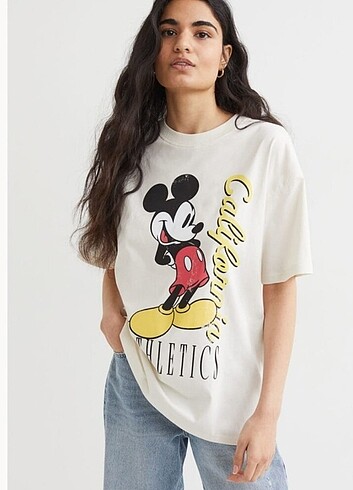 H&M H&M marka Mickey Mouse oversize penye
