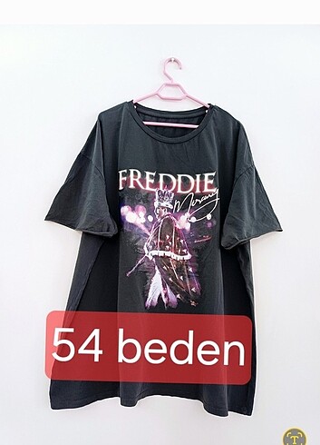 Freddie Mercurie baskılı penye tshirt