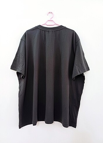 50 Beden gri Renk H&M marka ihraç pamuklu oversize tshirt