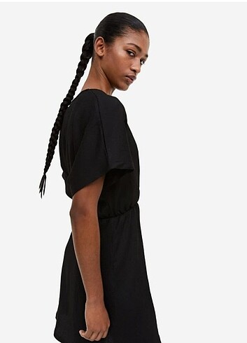 xl Beden H&M marka ihraç krinkıl kumaş elbise 