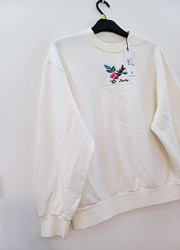 m Beden Replay marka ihraç pamuklu sweatshirt