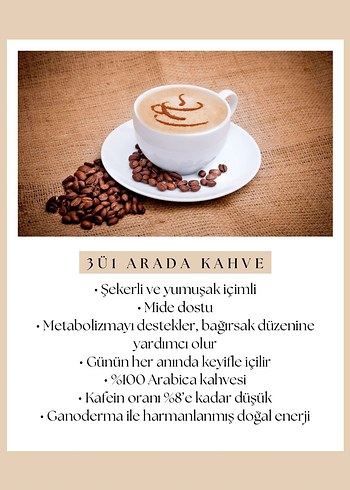 Beden Gano 3'ü Bir Arada Kahve