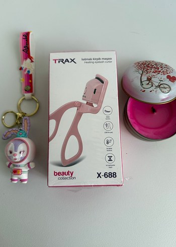 Pembe Isıtmalı Kirpik Maşası TRAX X-688 - Görsel 3