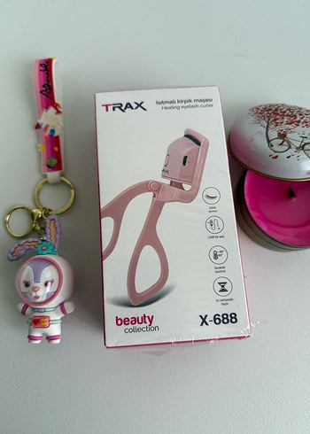 Pembe Isıtmalı Kirpik Maşası TRAX X-688 - Görsel 4