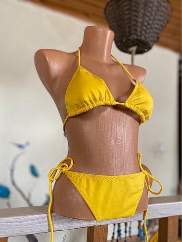 l Beden sarı Renk Kyo bikini