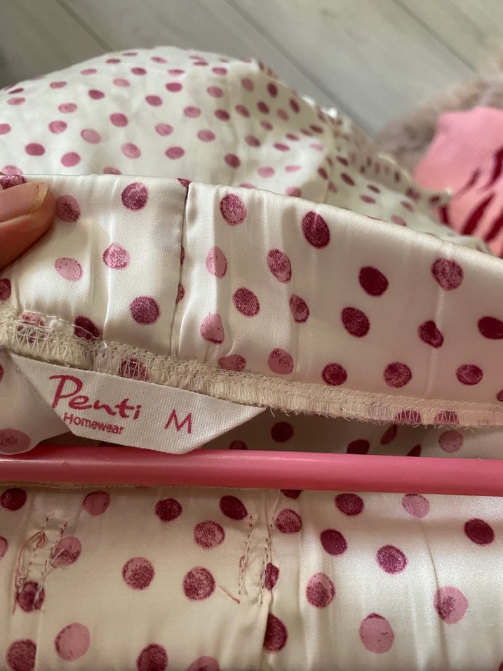 Puantiyeli Pembe Hamile Midi Şort - Görsel 4