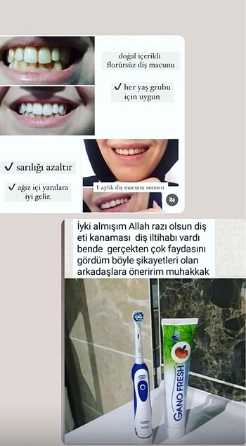 diğer Beden Gano freş diş macunu
