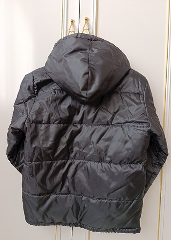 Siyah Fermuarlı unisex Çocuk Mont - Görsel 2