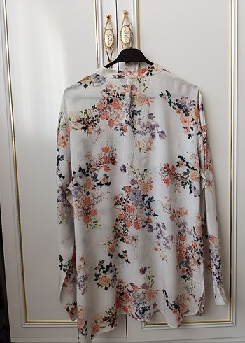 Çiçek Desenli Uzun Kollu Gömlek - Görsel 5
