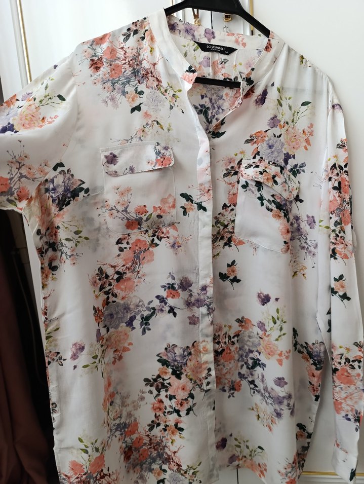 Çiçek Desenli Uzun Kollu Gömlek - Görsel 4