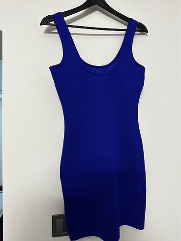 H&M H&M Mavi Askılı Mini Elbise