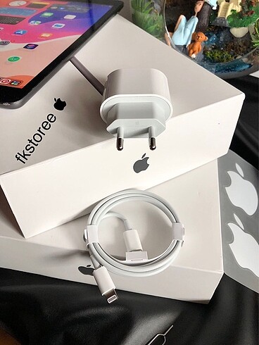İPHONE ve İPAD 20w HIZLI ŞARJ ALETİ ve TYPC KABLO-SIFIR ORJİNAL