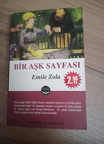 Emile zola bir aşk sayfası CEP BOYDUR