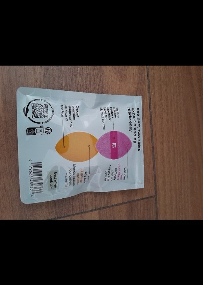 Real techniques çift yüzeyli puf sünger - Görsel 4