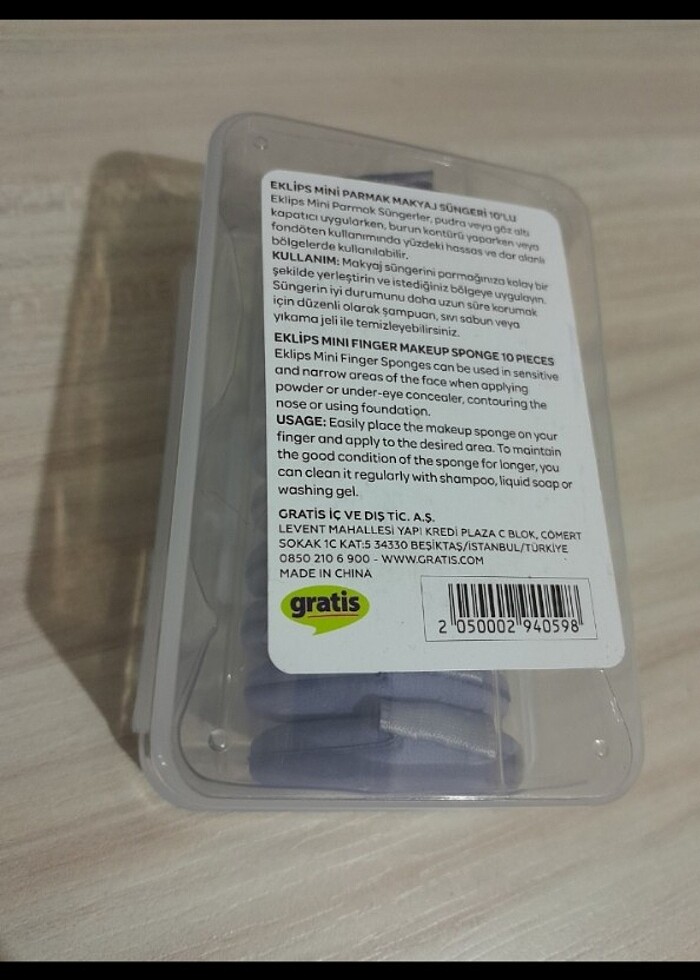 Eklips mini parmak makyaj süngeri 10lu - Görsel 2