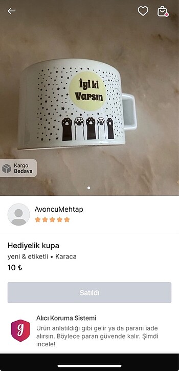 Kupa hediye