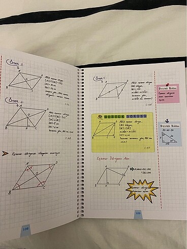  Beden Renk ens geometri destek defteri