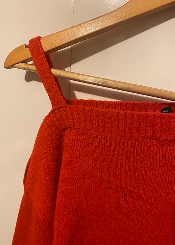 Nar çiçeği triko  Kadın Kazak - Görsel 2