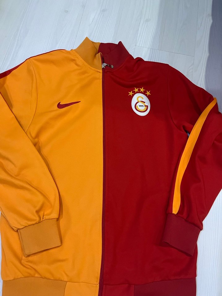 Galatasaray Yarım Fermuarlı Kırmızı-Sarı Sweatshirt orijinldeğil - Görsel 2