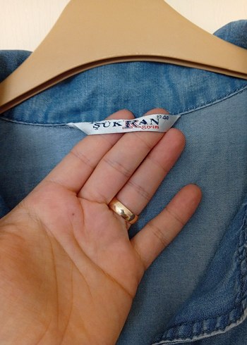 Diğer Düğmeli tensel denim gömlek