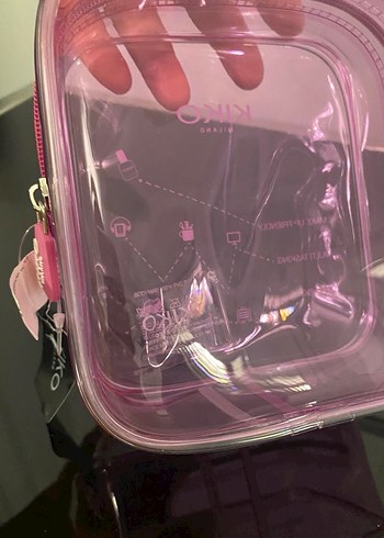 KIKO Milano Pembe Parlak Makyaj Çantası - Görsel 5