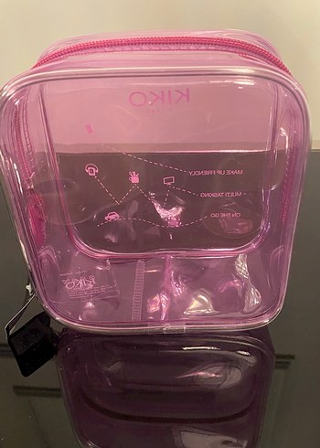 KIKO Milano Pembe Parlak Makyaj Çantası - Görsel 3