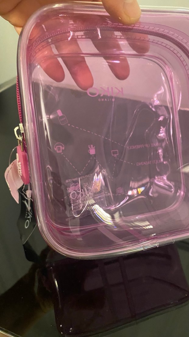 KIKO Milano Pembe Parlak Makyaj Çantası - Görsel 5