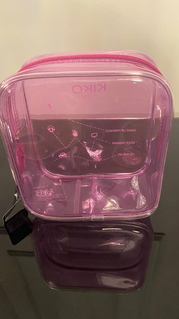 KIKO Milano Pembe Parlak Makyaj Çantası - Görsel 3