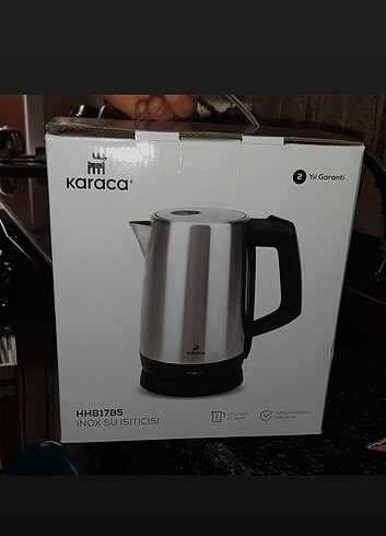 karaca ınox kettle sıfır kutulu ürün 2200W paslanmaz çelik 1,7