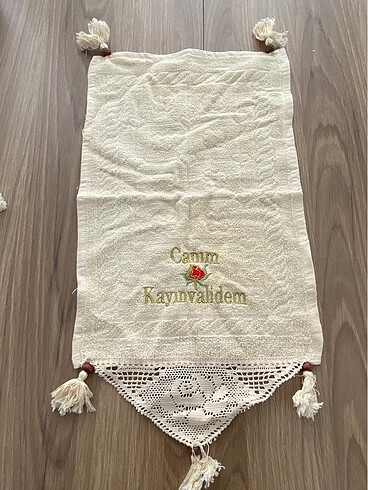 Diğer Canım kayınvalidem yazılı bohçalık havlu
